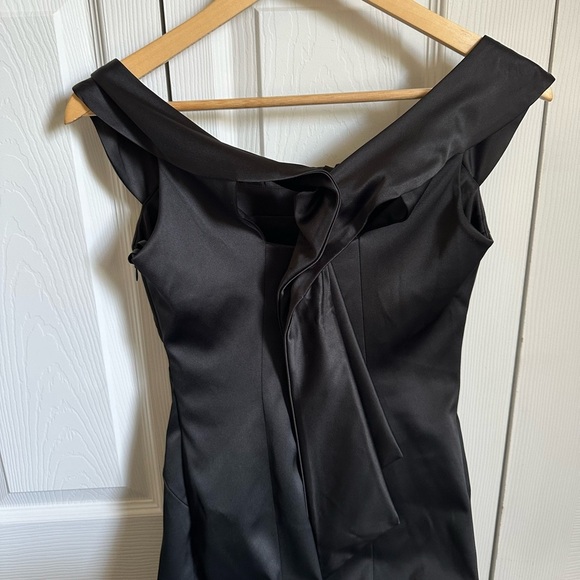 Eliza J Off Shoulder Black Cocktail Dress - Picture 5 of 8